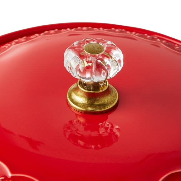 💕 New Pioneer Woman Sweet Romance Red Gingham Potatoe Keeper - Picture 4 of 8